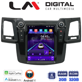 LM Digital - LM TN4820 GPS Οθόνη OEM Multimedia τυπου Tesla 9,7inch Toyota Hilux 2005 > 2016 (CarPlay/AndroidAuto/BT/GPS/WIFI/GPRS) electriclife