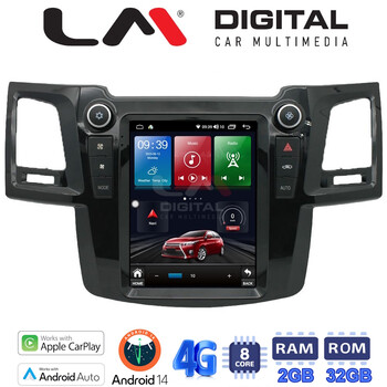 LM Digital - LM TR8820 GPS Οθόνη OEM Multimedia τυπου Tesla 9,7inch Toyota Hilux 2005 > 2016 (CarPlay/AndroidAuto/BT/GPS/WIFI/GPRS) electriclife