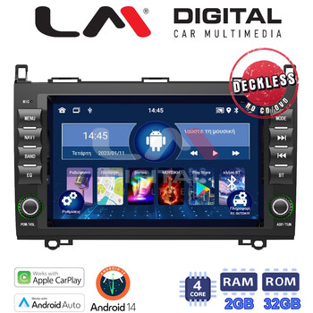 LM Digital - LM V4068 GPS Οθόνη OEM Multimedia Αυτοκινήτου για MERCEDESA (W169) 2004>2012B (W245) 2005>2012SPRINTER-VITO-VIANO 2004>2019 (CarPlay/AndroidAuto/BT/GPS/WIFI/GPRS) electriclife