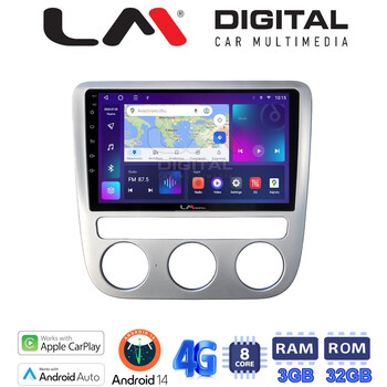 LM Digital - LM ZE8488 GPS Οθόνη OEM Multimedia Αυτοκινήτου για VW Scirocco & Eos 2008 > 2013 (CarPlay/AndroidAuto/BT/GPS/WIFI/GPRS) electriclife