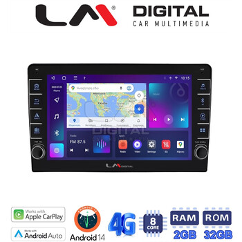 LM Digital - LM ZG8208 GPS Οθόνη OEM Multimedia Αυτοκινήτου για Toyota Auris 2013 > 2015 (CarPlay/AndroidAuto/BT/GPS/WIFI/GPRS) electriclife