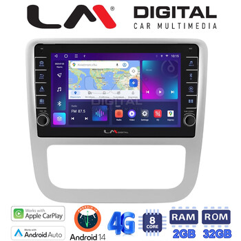 LM Digital - LM ZG8489 GPS Οθόνη OEM Multimedia Αυτοκινήτου για VW Scirocco & Eos 2008 > 2013 (CarPlay/AndroidAuto/BT/GPS/WIFI/GPRS) electriclife