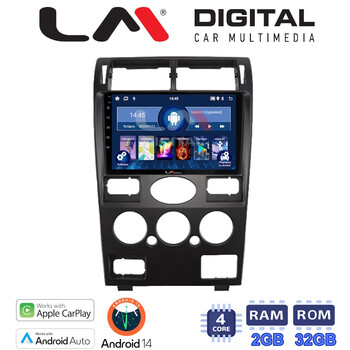 LM Digital - LM ZN4105 GPS Οθόνη OEM Multimedia Αυτοκινήτου για Ford Mondeo 2003 > 2006 (CarPlay/AndroidAuto/BT/GPS/WIFI/GPRS) electriclife