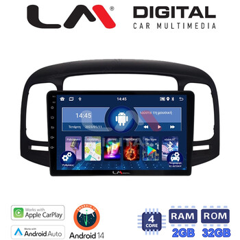 LM Digital - LM ZN4269 GPS Οθόνη OEM Multimedia Αυτοκινήτου για Hyundai Accent 2006 > 2012 (CarPlay/AndroidAuto/BT/GPS/WIFI/GPRS) electriclife