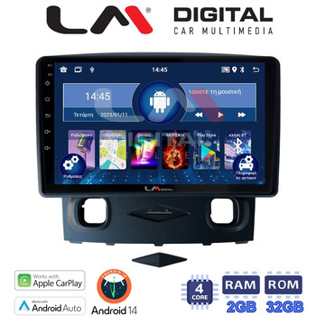 LM Digital - LM ZN4553 GPS Οθόνη OEM Multimedia Αυτοκινήτου για Ford Kuga 2008 > 2013 (CarPlay/AndroidAuto/BT/GPS/WIFI/GPRS) electriclife