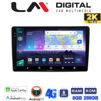 LM Digital - LM ZQ8402UP GPS Οθόνη OEM Multimedia Αυτοκινήτου για Toyota Yaris 1999 > 2005 (CarPlay/AndroidAuto/BT/GPS/WIFI/GPRS) electriclife
