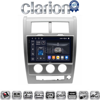 CLARION GL74334 Οθόνη OEM Multimedia Αυτοκινήτου για Jeep Cherokee KK 2008 > 2014 (CarPlay/AndroidAuto/BT/GPS/WIFI/GPRS) electriclife