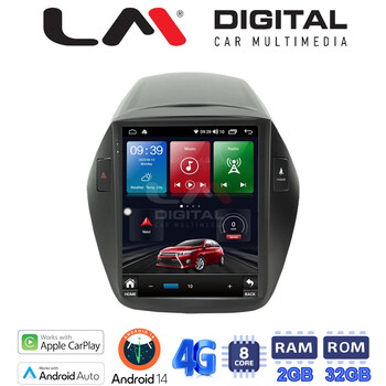 LM Digital - LM TR8414 GPS Οθόνη OEM Multimedia τυπου Tesla 9,7inch Hyundai IX35 2009 > 2015 (CarPlay/AndroidAuto/BT/GPS/WIFI/GPRS) electriclife