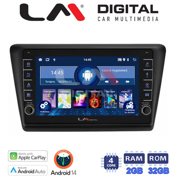 LM Digital - LM ZG4487 GPS Οθόνη OEM Multimedia Αυτοκινήτου για Skoda Rapid 2013-2017 (CarPlay/AndroidAuto/BT/GPS/WIFI/GPRS) electriclife