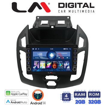 LM Digital - LM ZG4858 GPS Οθόνη OEM Multimedia Αυτοκινήτου για Ford Transit 2013 > 2015 (CarPlay/AndroidAuto/BT/GPS/WIFI/GPRS) electriclife