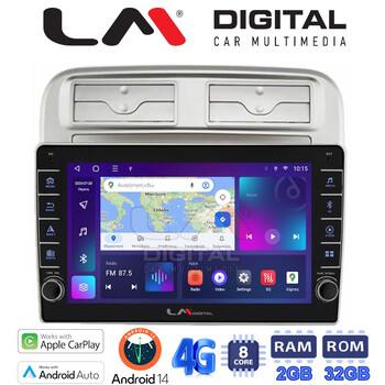 LM Digital - LM ZG8660 GPS Οθόνη OEM Multimedia Αυτοκινήτου για Fiat Grande Punto 2005 > 2009 
Fiat Linea 2005 > 2017  (CarPlay/AndroidAuto/BT/GPS/WIFI/GPRS) electriclife