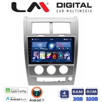 LM Digital - LM ZN4334 GPS Οθόνη OEM Multimedia Αυτοκινήτου για Jeep Cherokee KK 2008 > 2014 (CarPlay/AndroidAuto/BT/GPS/WIFI/GPRS) electriclife