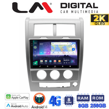 LM Digital - LM ZQ8334 GPS Οθόνη OEM Multimedia Αυτοκινήτου για Jeep Cherokee KK 2008 > 2014 (CarPlay/AndroidAuto/BT/GPS/WIFI/GPRS) electriclife