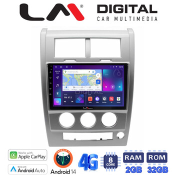 LM Digital - LM ZR8334 GPS Οθόνη OEM Multimedia Αυτοκινήτου για Jeep Cherokee KK 2008 > 2014 (CarPlay/AndroidAuto/BT/GPS/WIFI/GPRS) electriclife