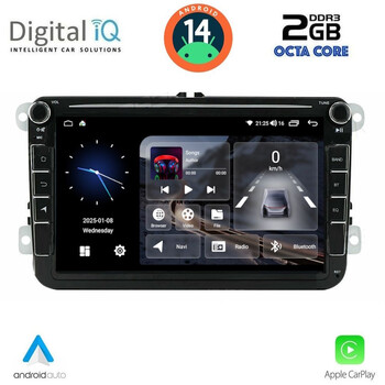 DIGITAL IQ BLF 379_CPA (8" DECK) MULTIMEDIA SYSTEM for VW - SKODA - SEAT mod. 2004-2014