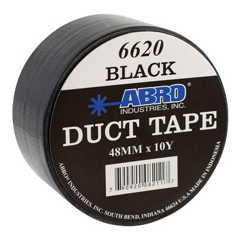 Abro 6620-B Αυτοκόλλητη Υφασμάτινη Ταινία Μαύρη 50mm x 9m