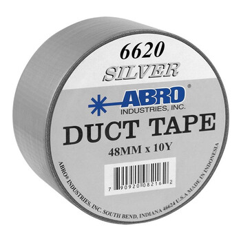 Abro 6620-S Αυτοκόλλητη Υφασμάτινη Ασημί Ταινία 50mm x 9m