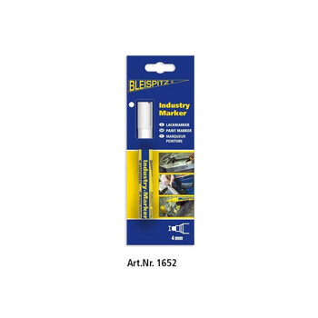 BLEISPITZ  1652 Μαρκαδόρος Βαφής 4mm/8,0Ml Άσπρο 1 τεμ