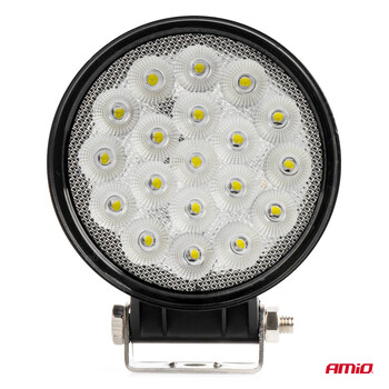 04206/AM ΠΡΟΒΟΛΕΑΣ ΕΡΓΑΣΙΑΣ ΣΤΡΟΓΓΥΛΟΣ LED 57W 9-36V 10.000lm 6.500K AWL65 AMIO - 1 ΤΕΜ.