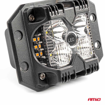 04207/AM ΠΡΟΒΟΛΕΑΣ ΕΡΓΑΣΙΑΣ ΤΕΤΡΑΓΩΝΟΣ LED 60W 9-36V 6.000lm 6.500K AWL66 AMIO - 1 ΤΕΜ.