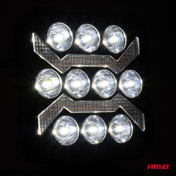 04209/AM ΠΡΟΒΟΛΕΑΣ ΕΡΓΑΣΙΑΣ ΤΕΤΡΑΓΩΝΟΣ LED 54W 9-36V 10.000lm 6.500K 110x110x38mm AWL68 AMIO - 1 ΤΕΜ.
