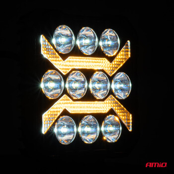 04209/AM ΠΡΟΒΟΛΕΑΣ ΕΡΓΑΣΙΑΣ ΤΕΤΡΑΓΩΝΟΣ LED 54W 9-36V 10.000lm 6.500K 110x110x38mm AWL68 AMIO - 1 ΤΕΜ.