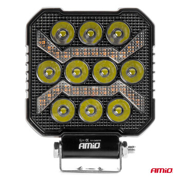 04209/AM ΠΡΟΒΟΛΕΑΣ ΕΡΓΑΣΙΑΣ ΤΕΤΡΑΓΩΝΟΣ LED 54W 9-36V 10.000lm 6.500K 110x110x38mm AWL68 AMIO - 1 ΤΕΜ.