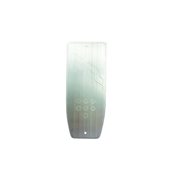 SR820AS ΤΕΜΠΕΛΗΣ ΠΟΔΙΟΥ ANTI SLIP LOOK ΜΑΥΡΟ ΑΛΟΥΜΙΝΙΟΥ 195x80mm  SIMONI RACING - 1 TEM.