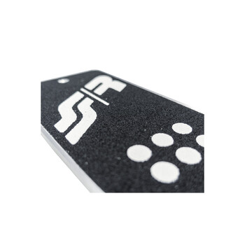 SR820AS ΤΕΜΠΕΛΗΣ ΠΟΔΙΟΥ ANTI SLIP LOOK ΜΑΥΡΟ ΑΛΟΥΜΙΝΙΟΥ 195x80mm  SIMONI RACING - 1 TEM.