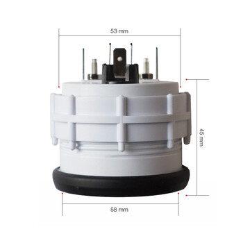 ΟΡΓ/FL/B ΟΡΓΑΝΟ ΕΝΔΕΙΞΗΣ ΒΕΝΖΙΝΗΣ ΜΑΥΡΟ 52mm 2 INCH BLACK LINE