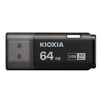 KIOXIA USB 3.2 FLASH STICK 64GB HAYABUSA BLACK U301