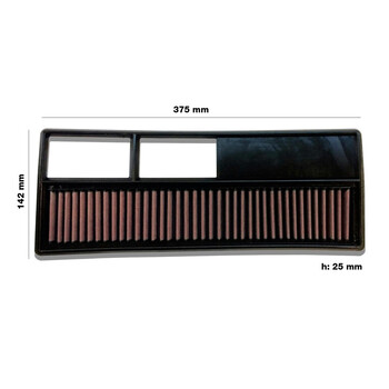 SRSR04 ΦΙΛΤΡΟ ΑΕΡΟΣ 375 x 145 x 30mm SIMONI RACING - 1 ΤΕΜ.