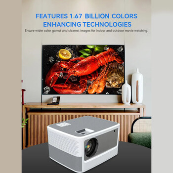 VOLTO HOME THEATER PROJECTOR 1080P ANSI 450 WIFI BT ANDROID 9 AUTO FOCUS