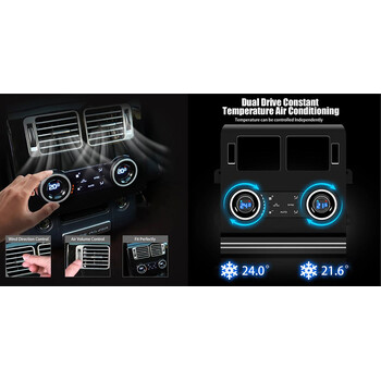 DIQ FZ 5012 REAR SEATS CLIMATE CONTROL PANEL for RANGE ROVER SPORT L494 mod. 2013-2017