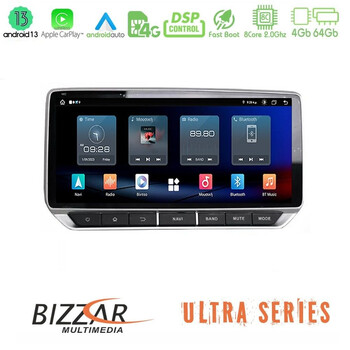 Bizzar Ultra Series Nissan Juke 2020-2023 Android13 4+64gb 8core Multimedia Station u-ul2-Ns81