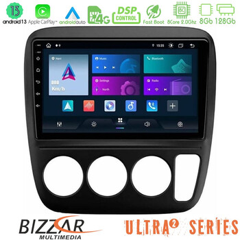 Bizzar Ultra Series Honda crv 1997-2001 8core Android13 8+128gb Navigation Multimedia Tablet 9" u-ul2-Hd0935
