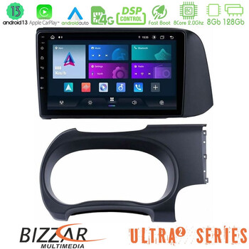 Bizzar Ultra Series Hyundai i10 8core Android13 8+128gb Navigation Multimedia Tablet 9" u-ul2-Hy0679