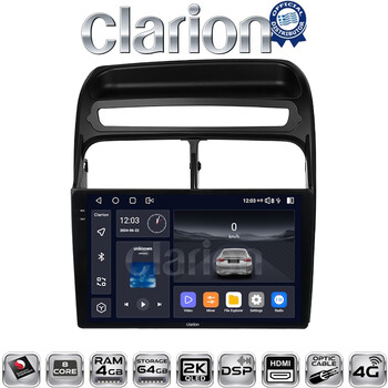 CLARION GL74860 Οθόνη OEM Multimedia Αυτοκινήτου για Fiat Grande Punto 2005 > 2009 Fiat Linea 2005 > 2017 (CarPlay/AndroidAuto/BT/GPS/WIFI/GPRS) electriclife