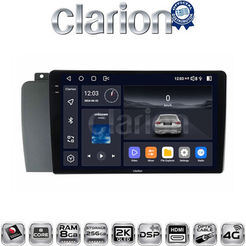 CLARION GL75957 Οθόνη OEM Multimedia Αυτοκινήτου για VOLVO V70-S60- XC70 2004 > 2007 (CarPlay/AndroidAuto/BT/GPS/WIFI/GPRS) electriclife