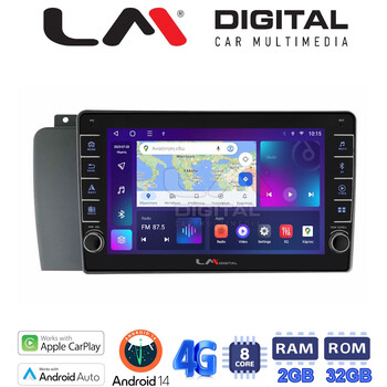 LM Digital - LM ZG8957 GPS Οθόνη OEM Multimedia Αυτοκινήτου για VOLVO V70-S60- XC70 2004 > 2007 (CarPlay/AndroidAuto/BT/GPS/WIFI/GPRS) electriclife