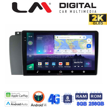 LM Digital - LM ZQ8957 GPS Οθόνη OEM Multimedia Αυτοκινήτου για VOLVO V70-S60- XC70 2004 > 2007 (CarPlay/AndroidAuto/BT/GPS/WIFI/GPRS) electriclife