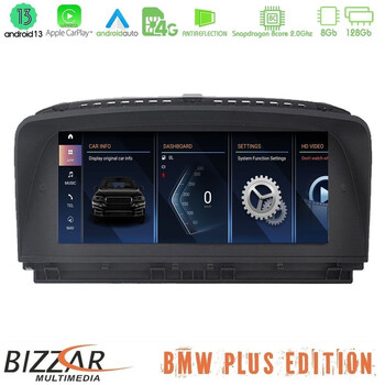 Bizzar Plus Edition bmw 7er E65/66 Android13 8core (8+128gb) Navigation Multimedia 8.8″ Black Panel u-bm-6207k