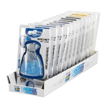 L.JEESLMIX ΑΡΩΜΑΤΙΚΟ ΑΥΤΟΚΙΝΗΤΟΥ SACHET DE LUXE ΣΕ ΠΟΥΓΚΙ ΚΡΕΜΑΣΤΟ ΣΕ ΔΙΑΦΟΡΑ ΑΡΩΜΑΤΑ  LAMPA - 12 ΤΕΜ.