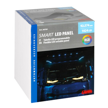 L9578.1 ΠΑΝΕΛ ΕΥΚΑΜΠΤΟ SMART LED PANEL 1024 LED 92x374mm RGB ΜΕ ΚΑΛΩΔΙΟ 450cm ΓΙΑ USB & REMOTE CONTROL LAMPA - 1 ΤΕΜ.