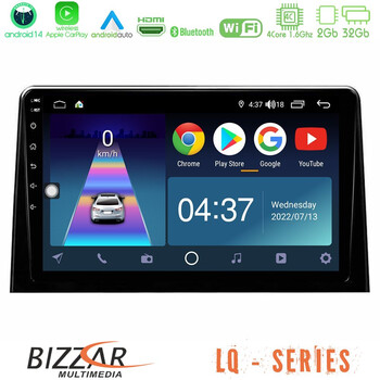 Bizzar lq Series 4core Android14 2+32gb Peugeot Partner / Citroën Berlingo 2020-&Gt; Navigation Multimedia Tablet 10" με Carplay & Android Auto u-lq-Ct1028