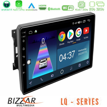 Bizzar lq Series 4core Android14 2+32gb Chrysler / Dodge / Jeep Navigation Multimedia Tablet 10" με Carplay & Android Auto u-lq-Jp0744