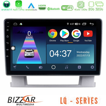 Bizzar lq Series 4core Android14 2+32gb Opel Astra j 2010-2014 Navigation Multimedia Tablet 9" με Carplay & Android Auto u-lq-Op0367