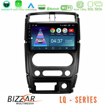 Bizzar lq Series 4core Android14 2+32gb Suzuki Jimny 2007-2017 Navigation Multimedia Tablet 9" με Carplay & Android Auto u-lq-Sz0874