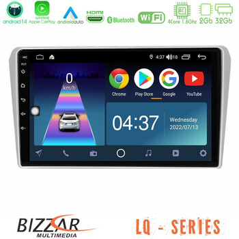 Bizzar lq Series 4core Android14 2+32gb Toyota Avensis t25 02/2003–2008 Navigation Multimedia Tablet 9" με Carplay & Android Auto u-lq-Ty412n