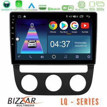 Bizzar lq Series 4core Android14 2+32gb vw Jetta Navigation Multimedia Tablet 10" με Carplay & Android Auto u-lq-Vw0394